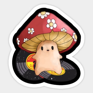 Retro mushroom Sticker